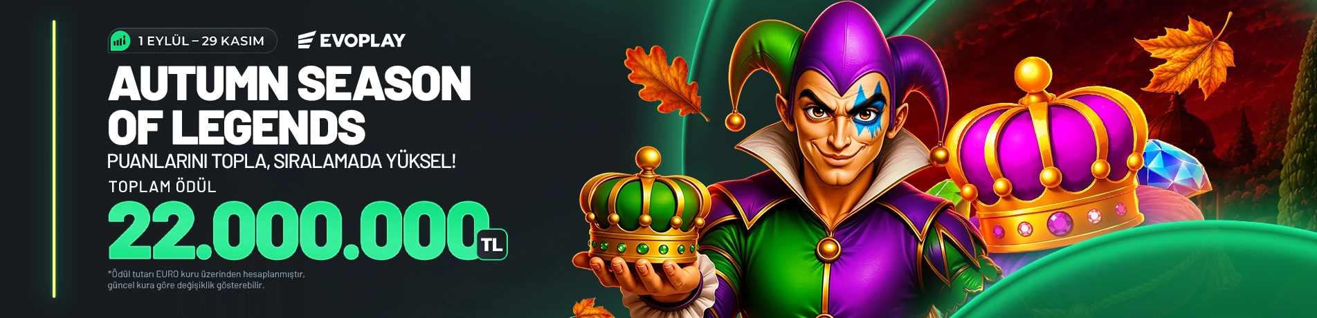 EVOPLAY AUTUMN SEASON OF LEGENDS 